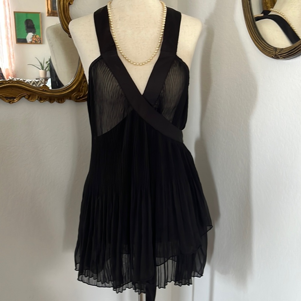 Beautiful Free People Sheer Black Negligee
